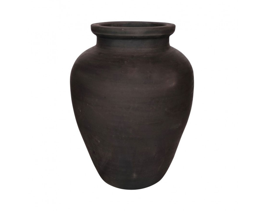 Sagebrook 10" Terracotta Traditional Jug - Black