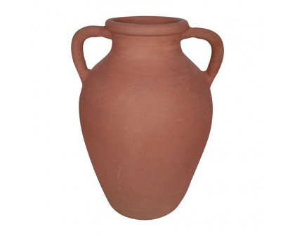 Sagebrook 13" Terracotta Vase With Handles