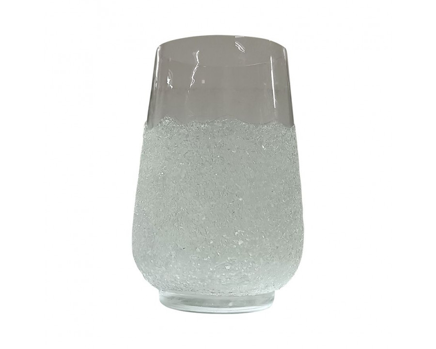 Sagebrook 10" Glass Sugar Vase - Clear