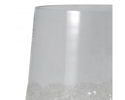 Sagebrook 14" Glass Sugar Vase - Clear