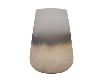 Sagebrook 9" Glass Antiqued Finish Vase