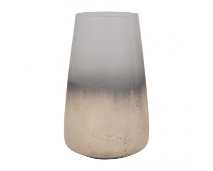 Sagebrook 9" Glass Antiqued Finish Vase