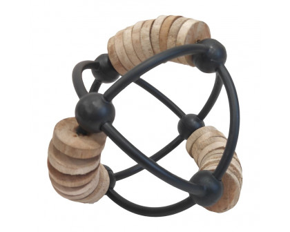 Sagebrook 9" Metal Abacus Orb