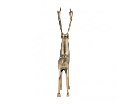 Sagebrook 18" Metal Standing Reindeer - Gold