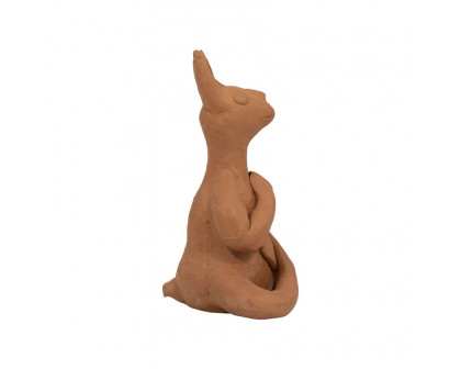 Sagebrook 7" Terracotta Namaste Yoga Bunny - Natural