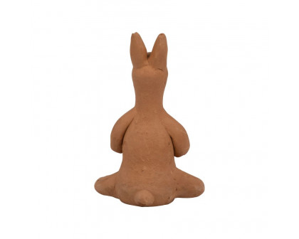 Sagebrook 7" Terracotta Namaste Yoga Bunny - Natural