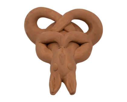 Sagebrook 7" Terracotta Namaste Yoga Bunny - Natural