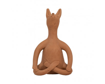 Sagebrook 7" Terracotta Namaste Yoga Bunny