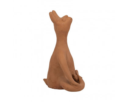 Sagebrook 9" Terracotta Om Yoga Bunny - Natural