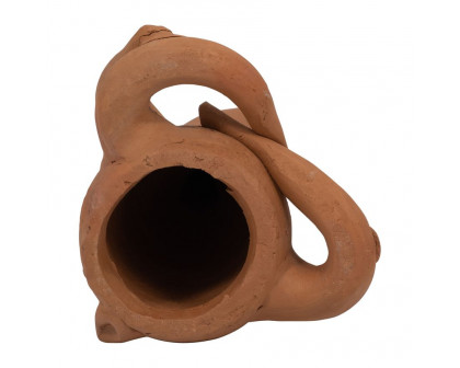 Sagebrook 9" Terracotta Om Yoga Bunny - Natural