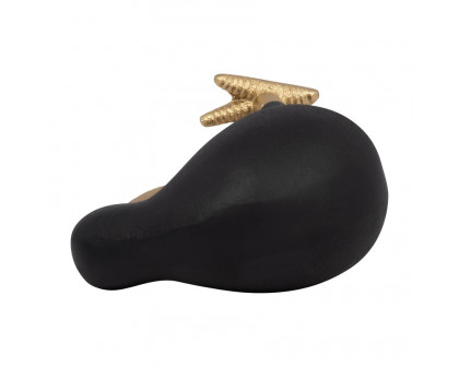 Sagebrook 6" Metal Kiwi Child - Black/Gold