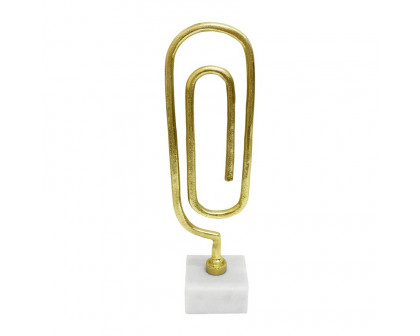 Sagebrook 18" Metal Paper Clip Sculpture