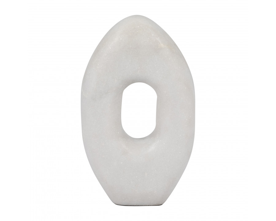 Sagebrook 9" Marble Sculpture - White