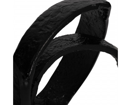 Sagebrook - 28" Metal Long Swirled Knot Decor in Black