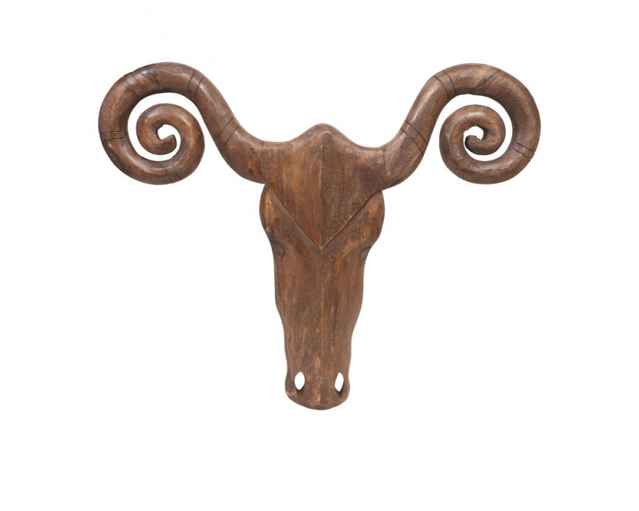 Sagebrook - Wood Carved Bighorn in Natural