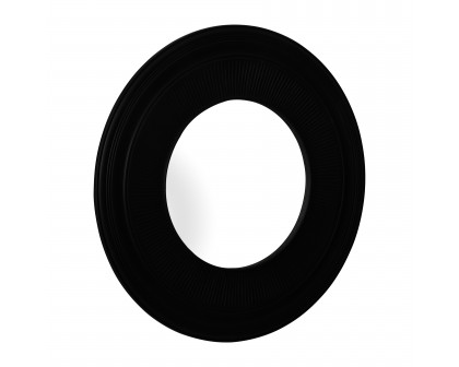 Sagebrook - 48" Round Noir Wall Mirror in Black