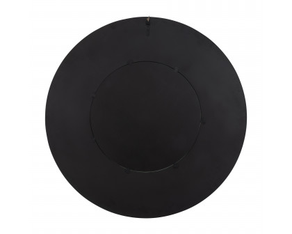 Sagebrook - 48" Round Noir Wall Mirror in Black