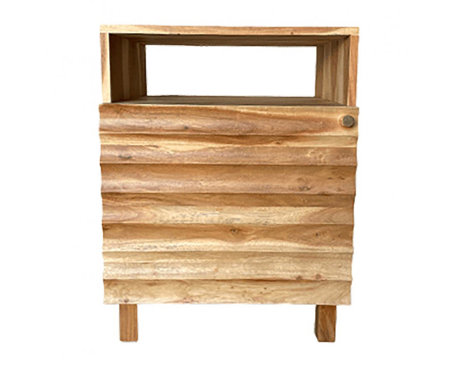 Sagebrook - Single Door Side Cabinet in Natural