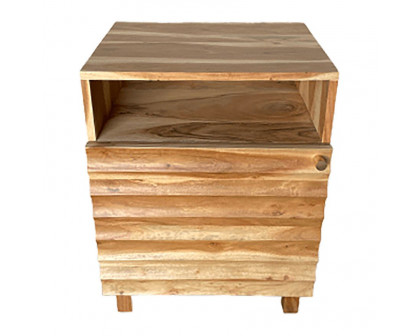 Sagebrook - Single Door Side Cabinet in Natural