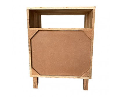 Sagebrook - Single Door Side Cabinet in Natural