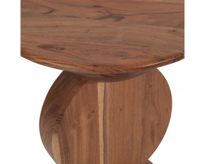 Sagebrook - 19" Solid Wood Disc On Dome Side Table in Natural