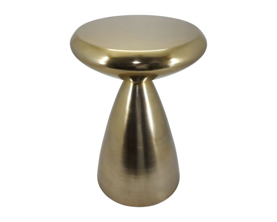 Sagebrook - Metal Hourglass Accent Table in Gold