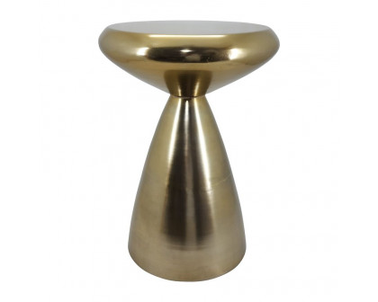 Sagebrook - Metal Hourglass Accent Table in Gold