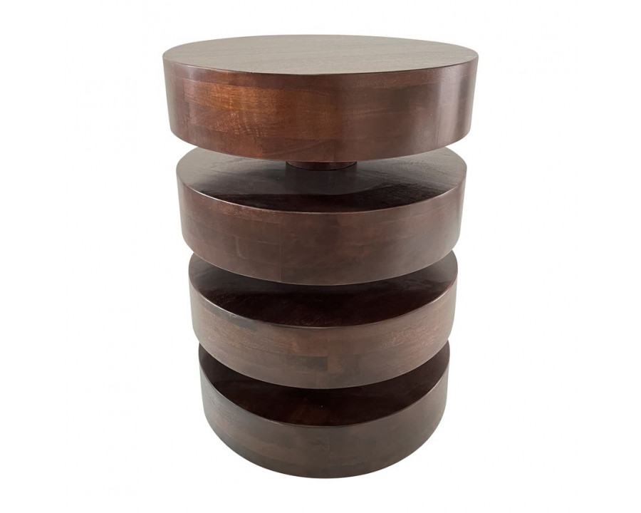 Sagebrook - Wood Stacks Side Table in Brown