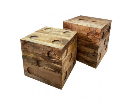 Sagebrook - Side Table Set in Natural