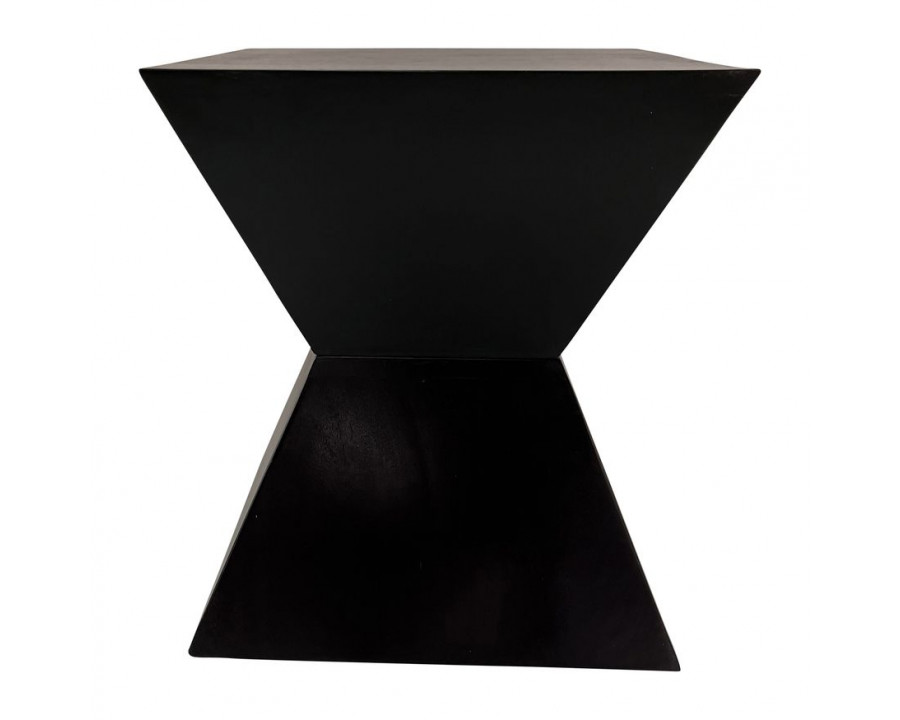 Sagebrook - Hourglass Side Table in Black