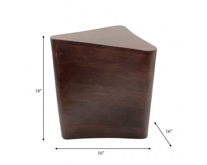 Sagebrook - Wood Modern Side Table in Brown