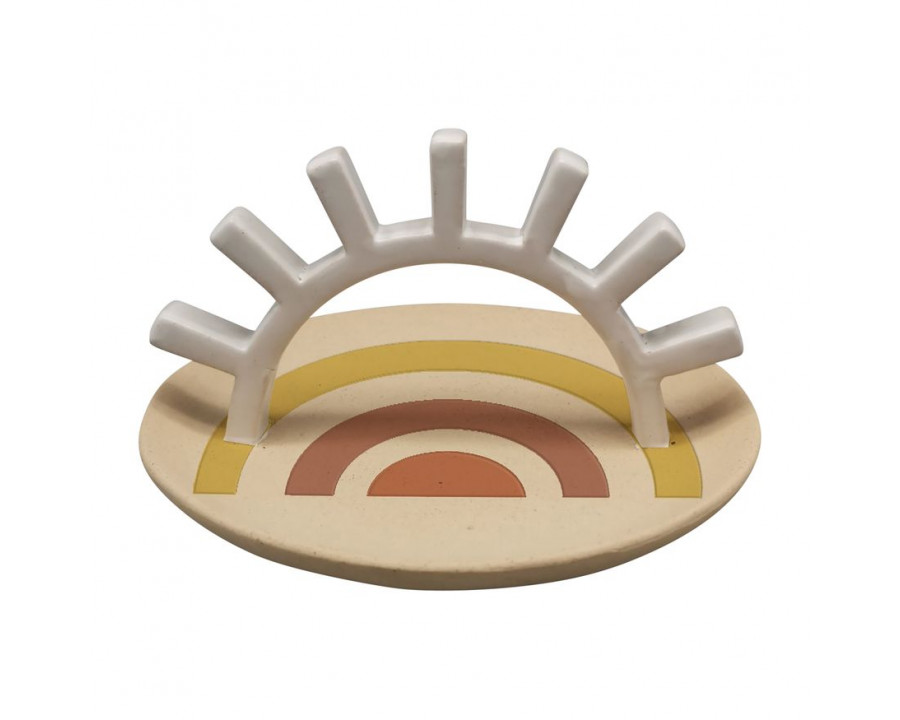 Sagebrook 6" Ceramic Sunshine Trinket Tray - Multi