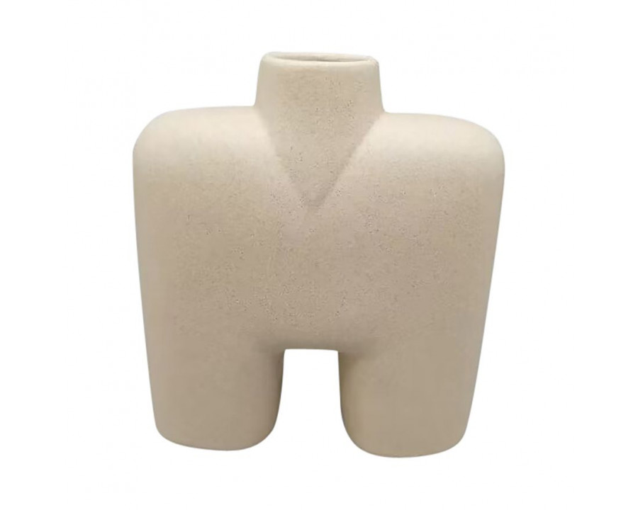 Sagebrook 7" Ceramic Square Shape Vase