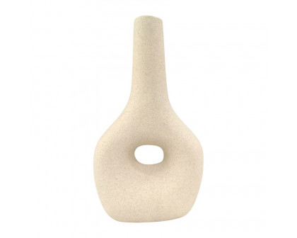 Sagebrook 7" Ceramic Short Open Cut-out Nomad Vase