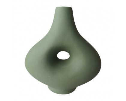 Sagebrook 7" Ceramic Short Open Cut-out Nomad Vase