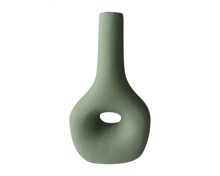 Sagebrook 7" Ceramic Short Open Cut-out Nomad Vase