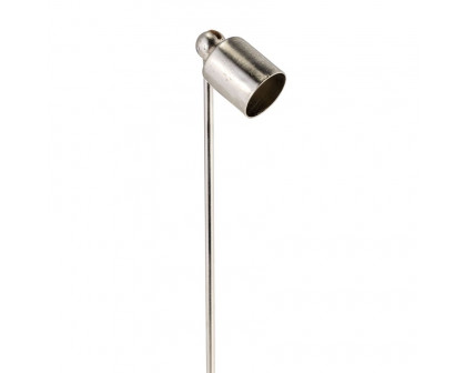 Sagebrook 12" Marble Round Candle Snuffer - Silver/Black