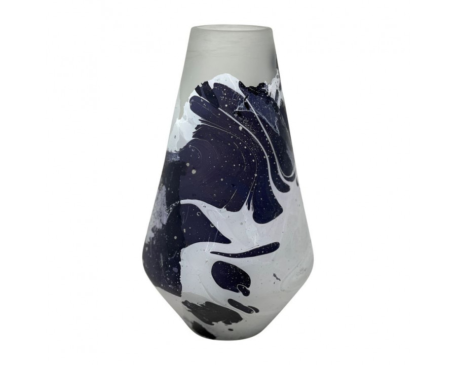 Sagebrook 11" Glass Fog Shadow Vase