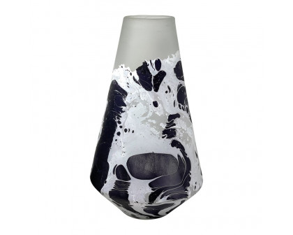 Sagebrook 11" Glass Fog Shadow Vase