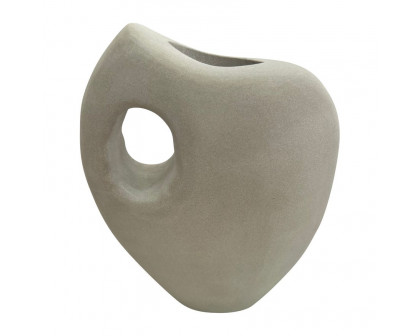 Sagebrook - 12" Stone Tribal Vase in Natural