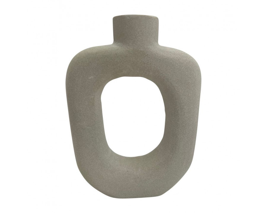 Sagebrook - 10" Stone Open Cut Votive Holder in Natural