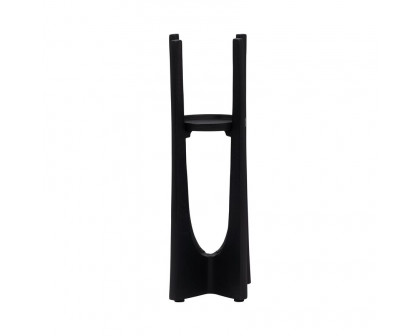 Sagebrook 12" Metal Pillar Candle Holder - Black