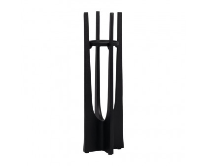 Sagebrook 16" Metal Pillar Candle Holder - Black