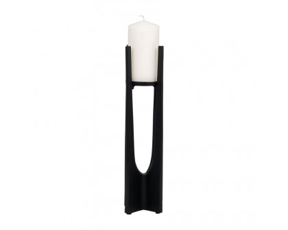 Sagebrook 16" Metal Pillar Candle Holder - Black