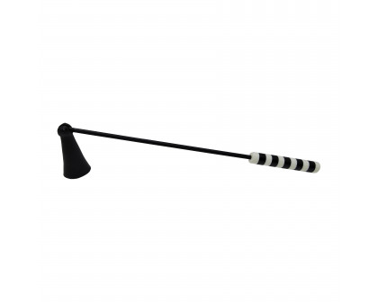 Sagebrook 13" Metal Striped Candle Snuffer