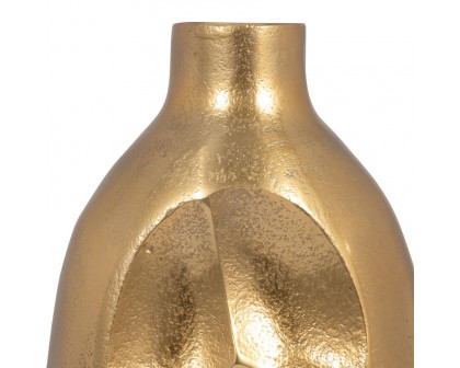 Sagebrook 19" Metal Cut-out Vase - Gold