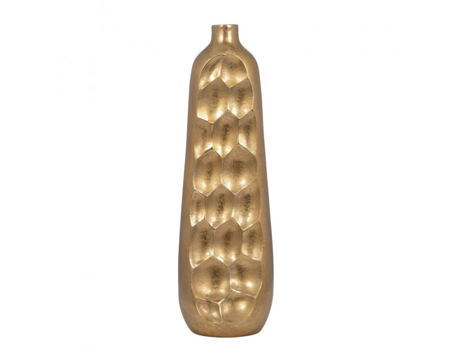 Sagebrook 23" Metal Cut-out Vase - Gold