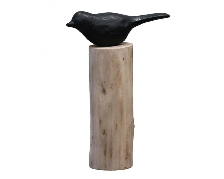 Sagebrook 9" Resin Bird Perched On Log