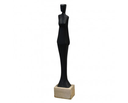 Sagebrook 29" Wood Standing Lady