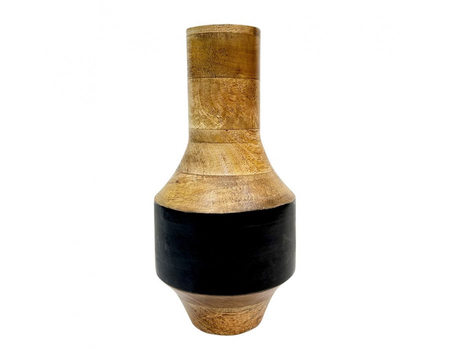 Sagebrook 11" Mango Wood 2-tone Vase